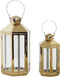 Lykta DKD Home Decor 24 x 21 x 46 cm Kristal Gouden Staal Orientaals