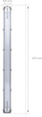 V-TAC VT-15022 - LED TL-fitting met buis - IP65 - 36W - 4000 Lumen - 6400K - 150cm (2 stuks)