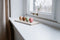 MOOISA - Marmer - dienblad rechthoek S - beige marmer - 10x25cm - rond marmer dienblad - vierkant marmer dienblad - decoratie schaal - tapasplank - serveerplank