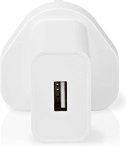 Nedis Oplader - 12 W - Snellaad functie - 1x 2.4 A - Outputs: 1 - USB-A - Single Voltage Output