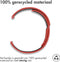 imoshion Siliconen sport bandje - Universeel 22 mm aansluiting - Rood / Zwart