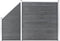 vidaXL - Schuttingset - 1 - vierkant - en - 1 - schuin - 273x186 - cm - HKC - grijs