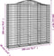 vidaXL - Schanskorven - 3 - st - gewelfd - 200x30x180/200 - cm - ijzer