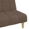 vidaXL - Slaapbank - 2-zits - stof - taupe