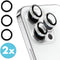 imoshion 2 Pack Camera lens protector| - Screenprotector Geschikt voor - |iPhone 14 Pro, iPhone 14 Pro Max| - |Zilver|