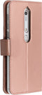 Accezz Hoesje Geschikt voor Nokia 6.1 Hoesje Met Pasjeshouder - Accezz Wallet Softcase Bookcase - Roze
