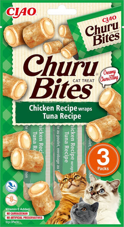 Inaba Churu Bites - Kattensnack - Kip Tonijn 42 g