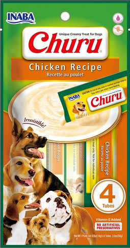 Inaba Churu Dog Chicken Recipe - Hondensnacks - 4 x 14 g
