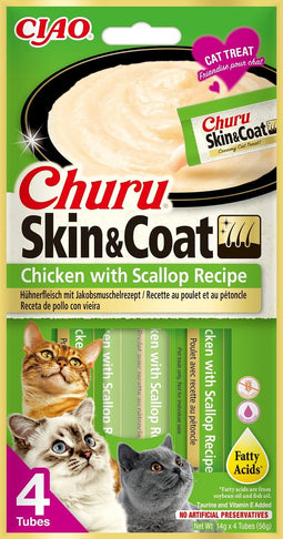Inaba Churu kat Puree Skin & Coat Kip met Sint-jakobsschelp