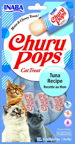 Inaba Churu Pops - Kattensnack - Tonijn 15 g 4 stuks