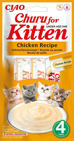 Inaba Churu voor kittens Puree Kip