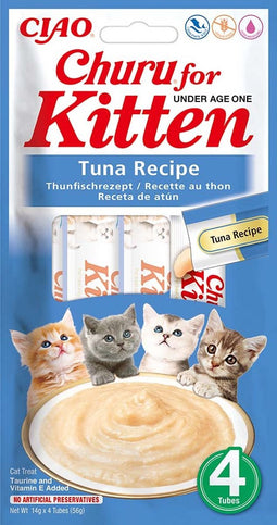 Inaba Churu voor kittens Puree Tonijn