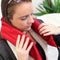Inatura DeScarf Warmtesjaal - Lijnzaad - Opwarmbaar - Rood - 95 cm Lang