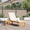 vidaXL - Ligbed - met - Tafel - van - Massief - Acaciahout
