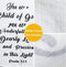 Inbakeren Deken - Doop Deken Schrift - Bijbelvers Ps. 139 - Citaat Deken Christelijke Religieuze Babygiften - Doopcadeau - Kraamcadeau - 100% katoen