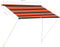 vidaXL - Luifel - uittrekbaar - 200x150 - cm - oranje - en - bruin