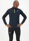 Rogelli Electro - Runningtop - Gevoerd met duimgaten - Blauw/Fluor - Maat S
