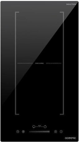 Inbouw inductiedomino - OCEANIC - OCEATI2Z2BF - Flex 2 branders - 3600 W - Zwart