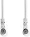Nedis Coaxkabel - Coax Male naar Coax Female - 120 dB - 75 Ohm - 1.50 m - Wit