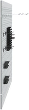 vidaXL - Pegboards - 3 - stuks - met - 15 - accessoires - Grijs - 50x80 - cm - Staal