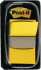 Indextabs 3M Post-it 680 25.4x43.2mm geel | 12 stuks