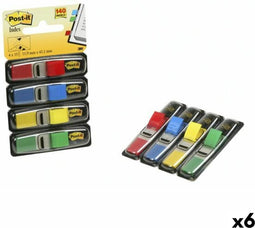 Indextabs 3M Post-it 6834 11 | 9x43 | 1mm assorti | 6 stuks