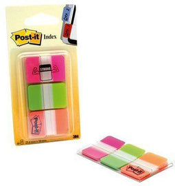 Indextabs 3M Post-it 686 25x38mm strong assorti | 6 stuks