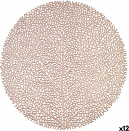 Individueel tafelkleed Quid Habitat Boomstructuur Brons 38 cm (Pack 12x)