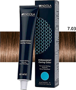 Indola Haarverf Profession Color Permanent Caring Color 7.03 Medium Blonde Nature Gold