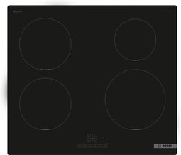 Inductiekookplaat - BOSCH SER4 - 4 branders - 4600 W - 59,2 x 52,2 cm - PUE611BB5H - Zwart