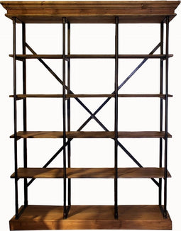 Industriële Boekenkast - Bruin