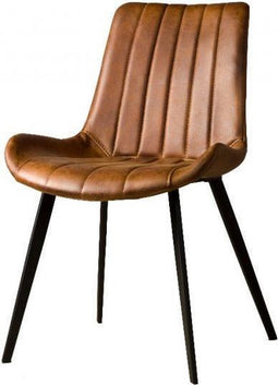 Industriële eetkamerstoelen Bright Eljas Lichtbruin