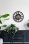 Industriele klok - Wandklok industrieel Geert - Ø 60cm - Metaal - zwarte klok