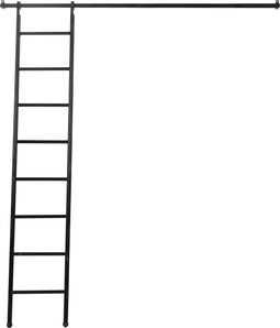 Industriële Ladder Met Stang - Zwart - Rootsmann