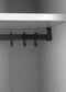 Industriële locker garderobekast 2- delig deur rood op de sokkel en opening voor hangoogsluiting (zonder hangslot geleverd)