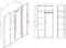 Industriële locker werkplaatskast of garderobekast 195x92x50cm Antraciet