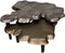 Industriële salontafel aluminium - Fingerprint groot