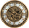 Industriële wandklok Isa - Radarklok - Klok goud 60 cm