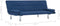 vidaXL - Slaapbank - met - twee - kussens - polyester - blauw