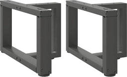 vidaXL - Salontafelpoten - 2 - st - T-vormig - 40x25x(30-31) - cm - staal - antraciet