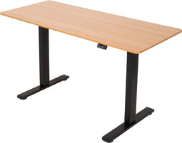 Infinity Goods Zit Sta Bureau - Elektrisch Verstelbaar In Hoogte - 140 x 60 CM - Bruin