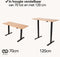 Infinity Goods Zit Sta Bureau - Elektrisch Verstelbaar In Hoogte - 140 x 60 CM - Bruin
