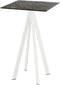 Infinity Statafel Wit Frame + Galaxy Marble HPL 70x70 cm - Essentials 120051577