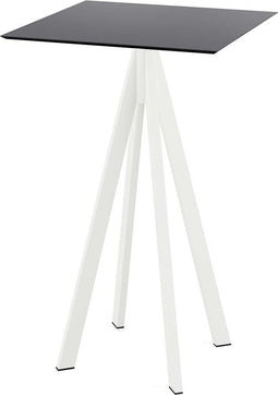 Infinity Statafel Wit Frame + Zwart HPL 70x70 cm - Essentials 120051077
