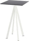 Infinity Statafel Wit Frame + Zwart HPL 70x70 cm - Essentials 120051077