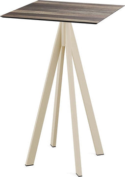 Infinity Statafel Zand Frame + Tropical Wood HPL 70x70 cm - Essentials 120061277
