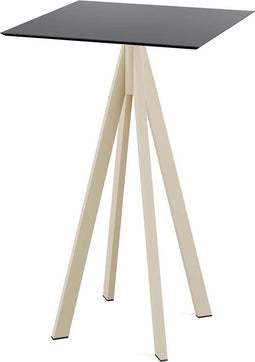 Infinity Statafel Zand Frame + Zwart HPL 70x70 cm - Essentials 120061077