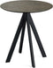 Infinity Terrastafel Zwart Frame + Midnight Marble HPL 70 cm - Essentials 120011670