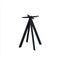 Infinity Terrastafel Zwart Frame + Moonstone HPL 70x70 cm - Essentials 120011377