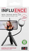Influence - mini-tripod met LED ring voor smartphones